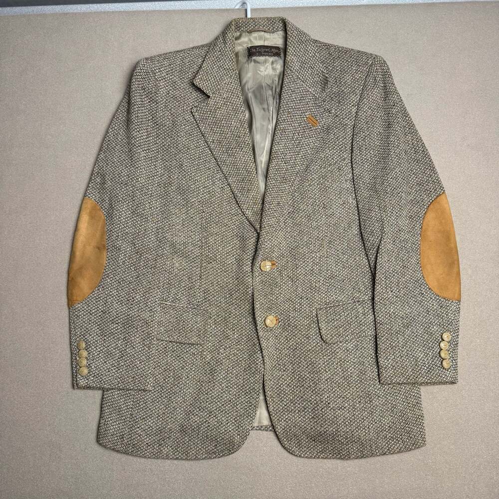 The Tailored Man San Francisco Vintage Tweed Sport Coat with Suede Elbow Patches
